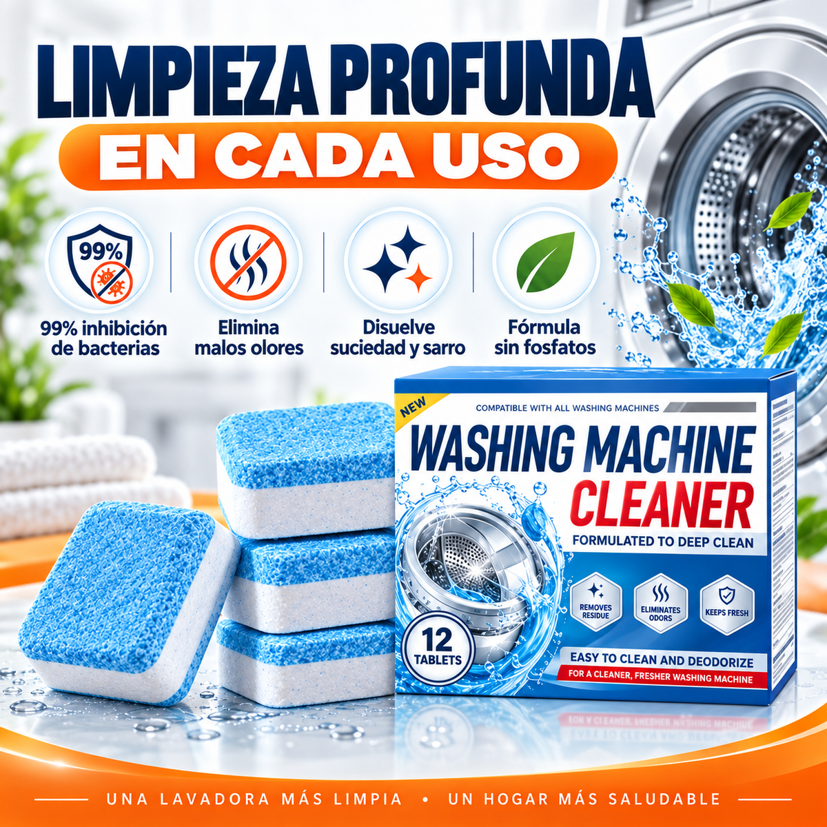 WASHING MACHINE CLEANER│Limpieza Lavadora 12 pcs