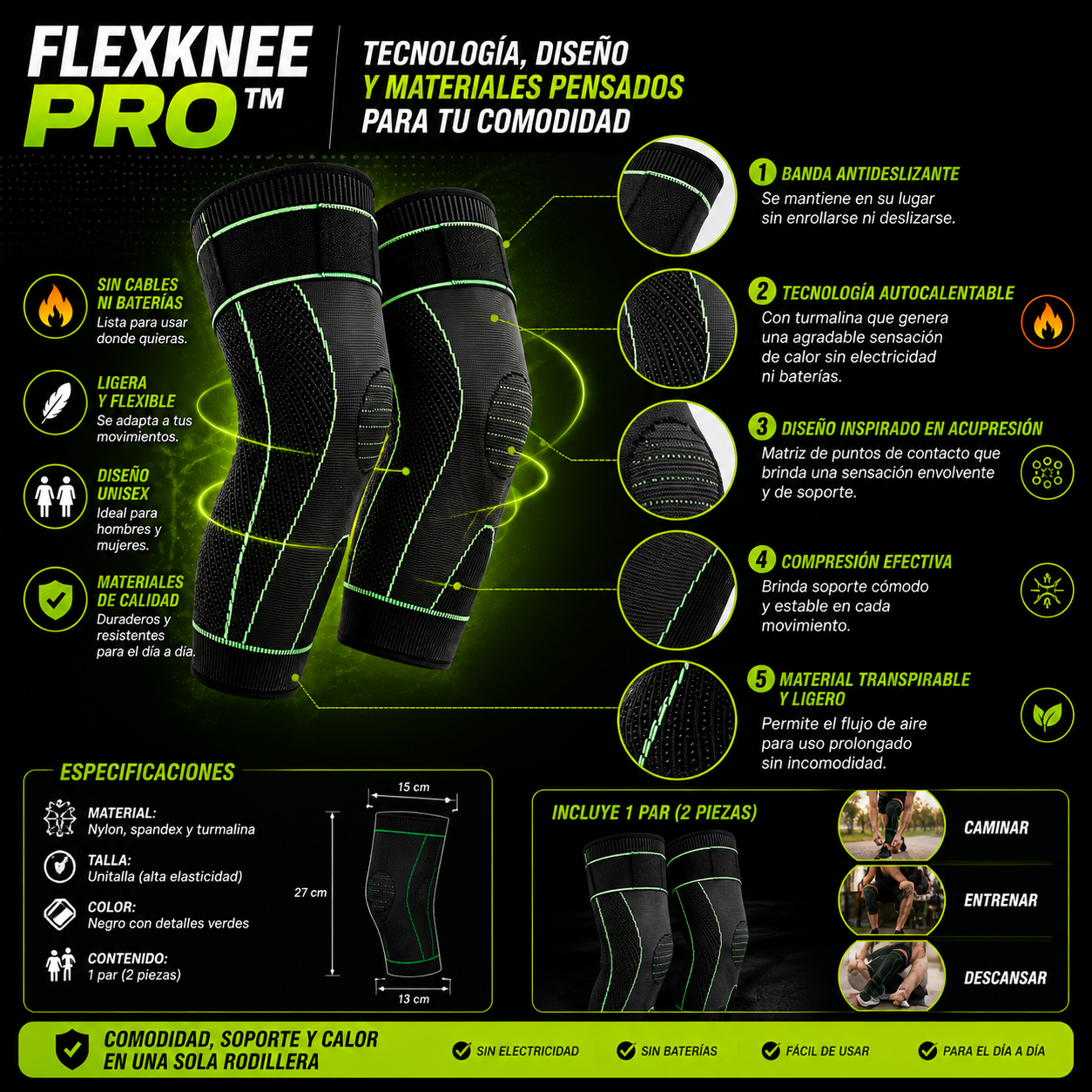 FLEXKNEE PRO™│Rodillera De Compresión