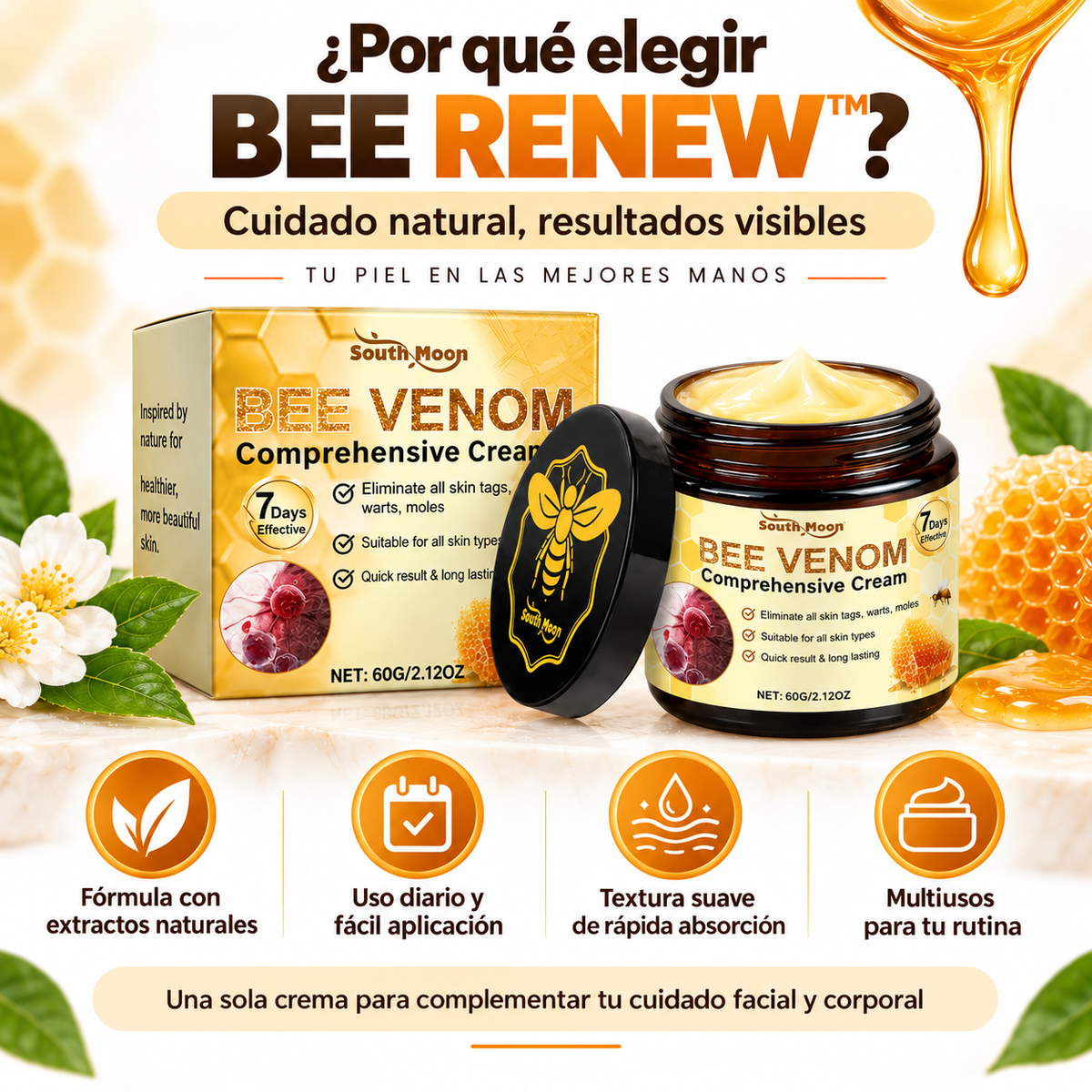 BEE RENEW™ | Crema Reafirmante con Veneno de Abeja