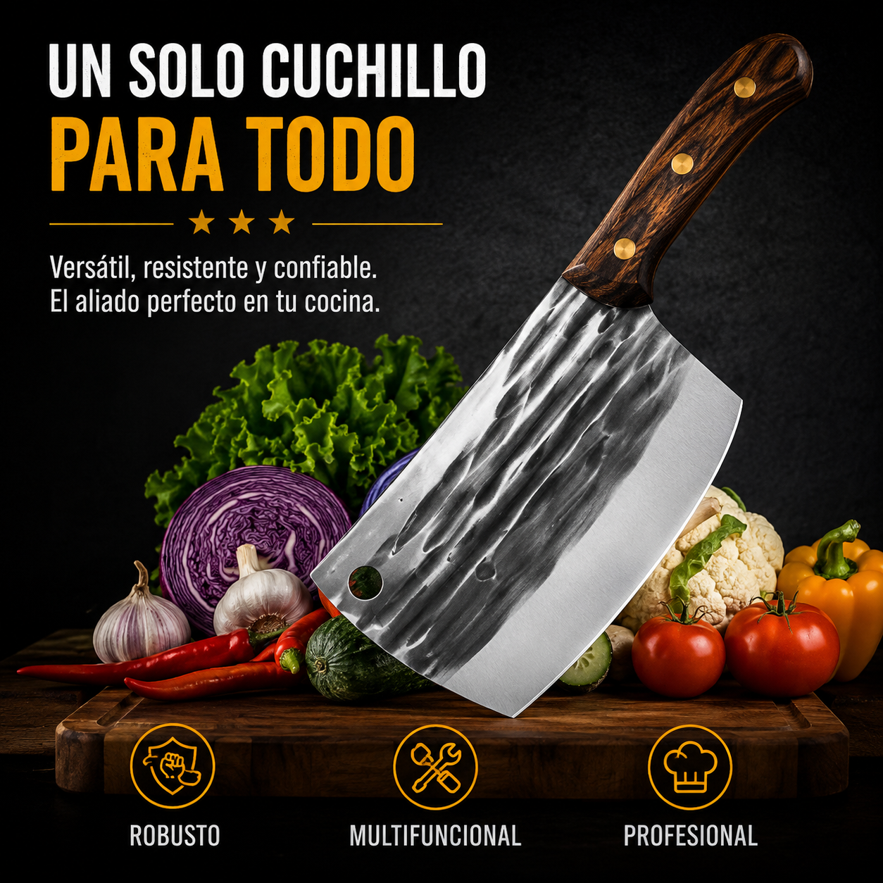 TAZAKI™ | Cuchillo Forjado Multifuncional