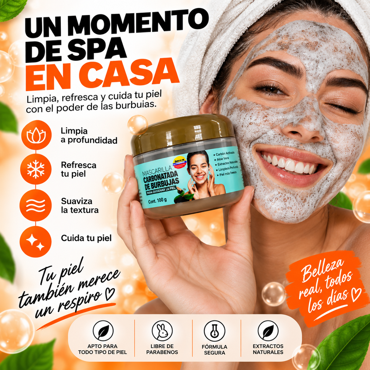 BUBBLE DETOX™ │ Mascarilla De Barro