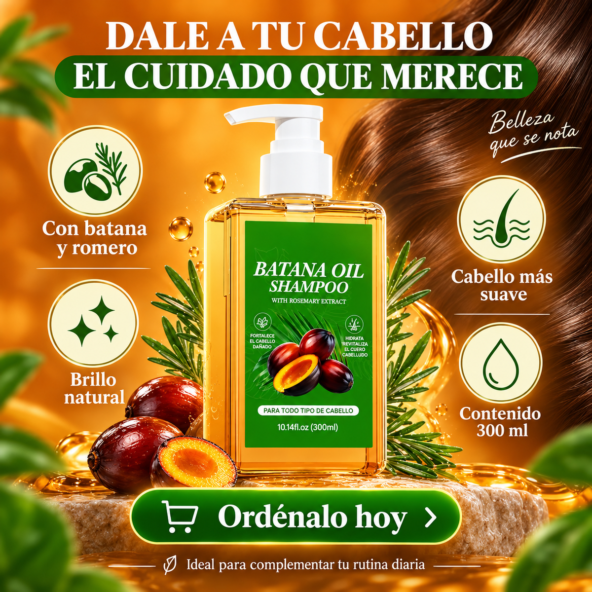 BATANA REVIVE™ | Shampoo de Batana + Romero