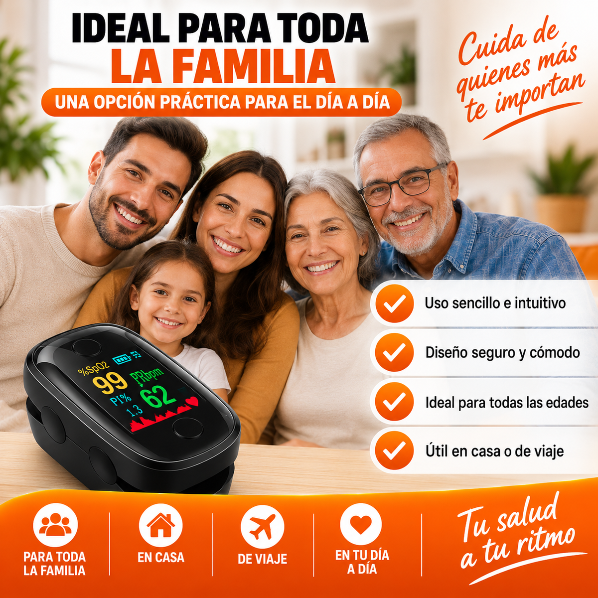 OXYPULSE PRO™ │ Oxímetro Digital de Dedo