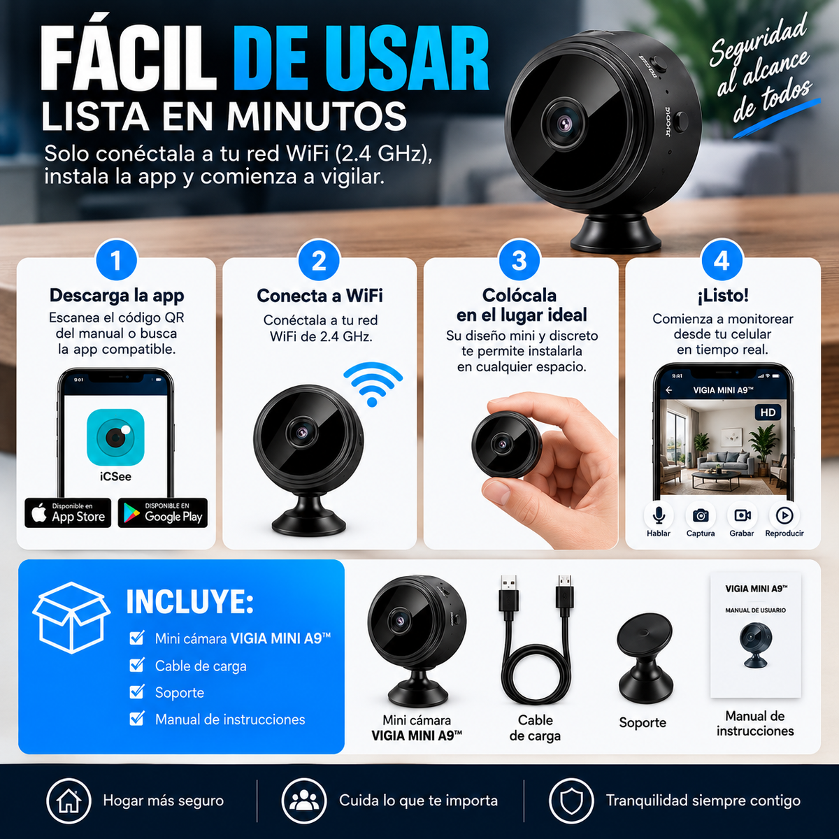 VIGIA MINI A9™│Mini Cámara De Seguridad