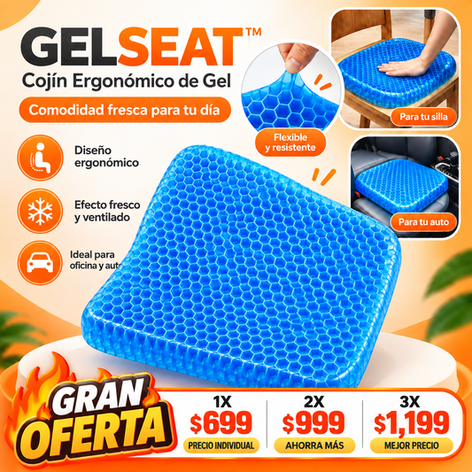 GELSEAT™ | Cojín Ergonómico de Gel