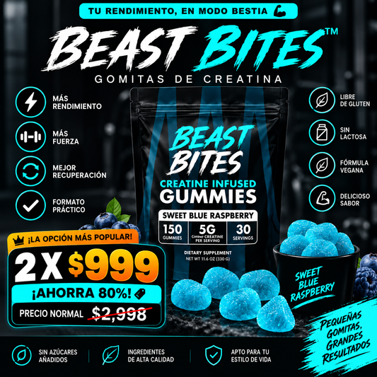 BEAST BITES™ │ Gomitas de Creatina