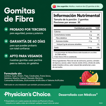 Physicians Choice Fibra 60 Gomas