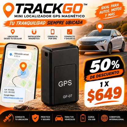 TRACKGO™ │ Mini Localizador GPS Magnético