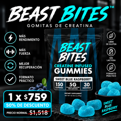 BEAST BITES™ │ Gomitas de Creatina