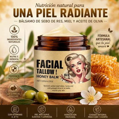 TALLOW HONEY GLOW™ | Bálsamo Nutritivo Facial & Corporal