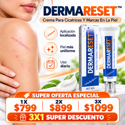 DERMARESET™ | Crema Para Cicatrices Y Marcas En La Piel