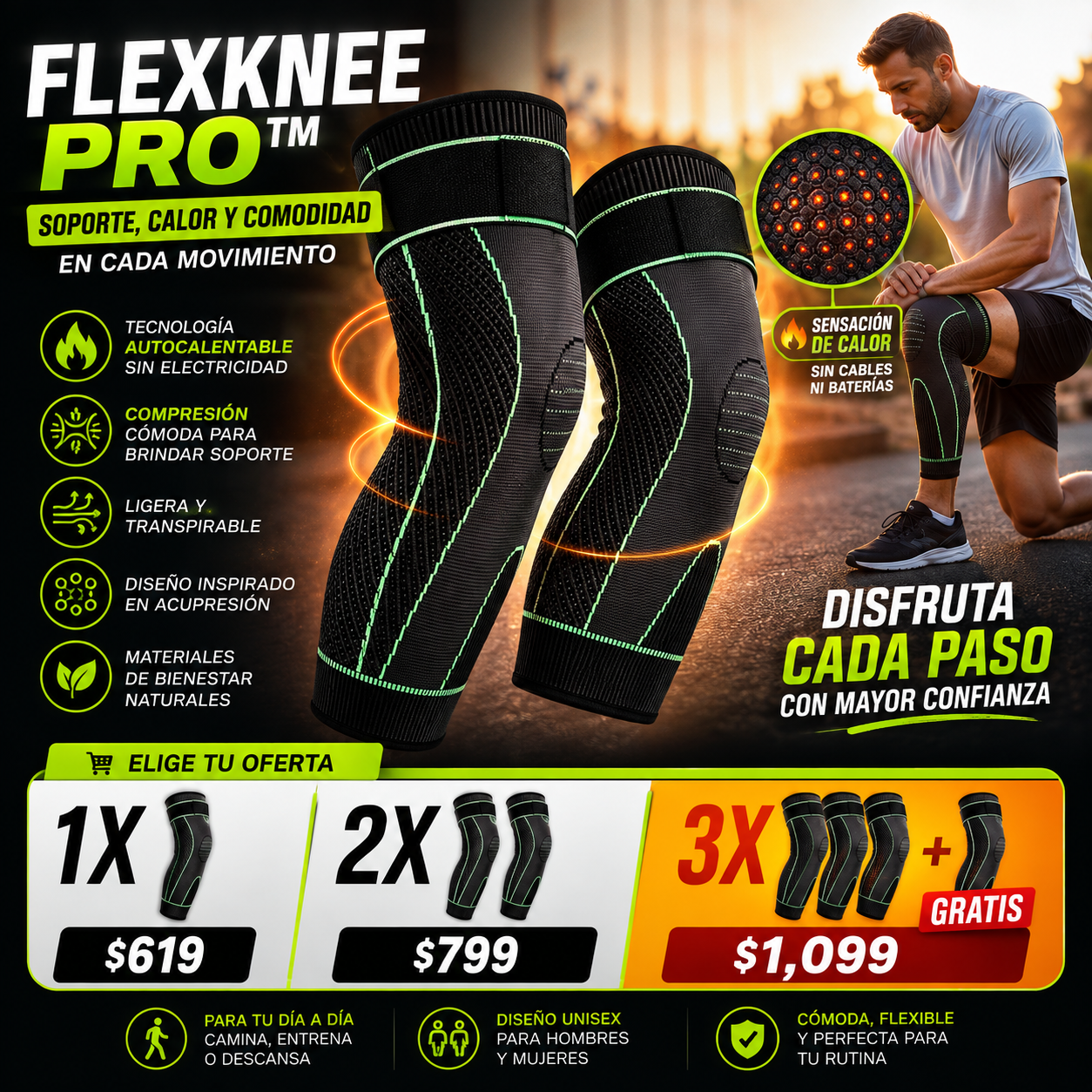 FLEXKNEE PRO™│Rodillera De Compresión