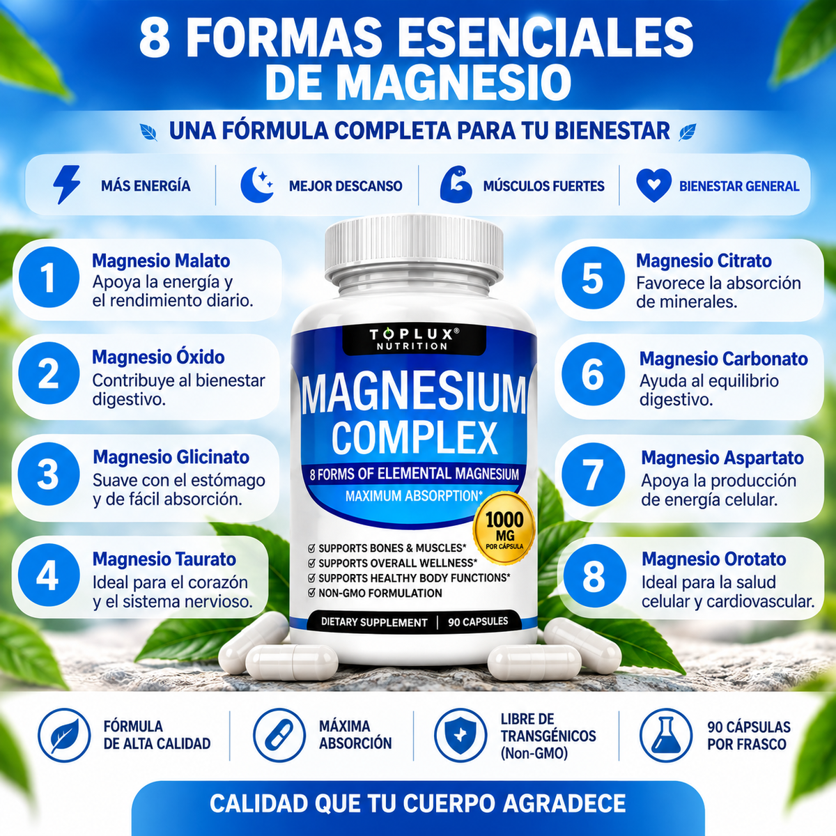 MAGNESIUM COMPLEX│Suplemento 90 cp
