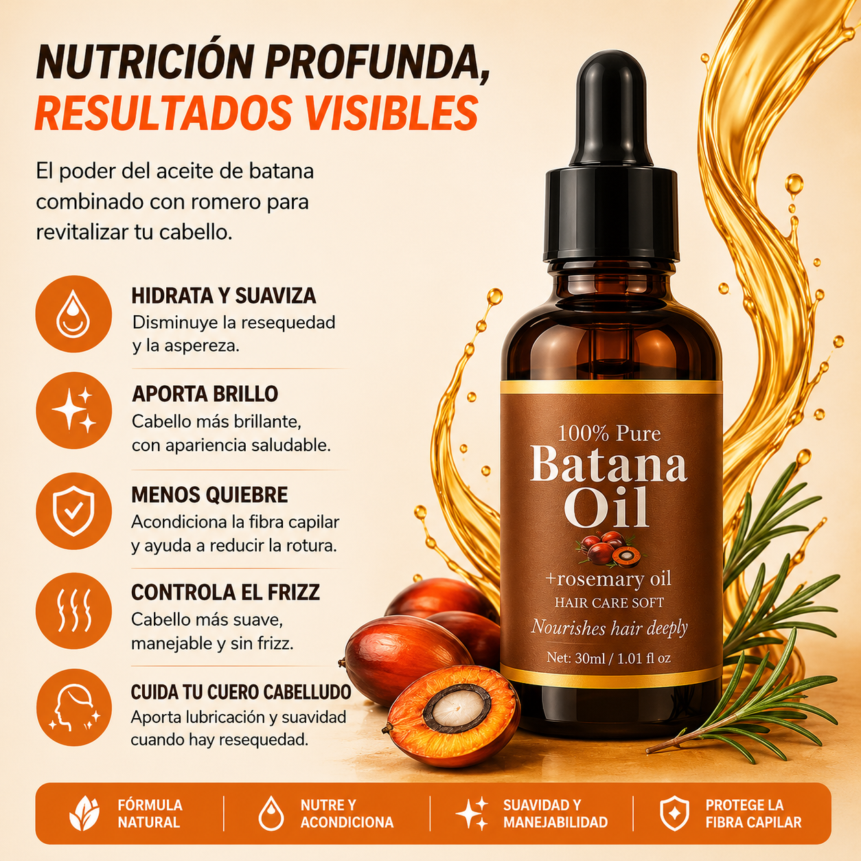 BATANA GLOW™ | Aceite Capilar Orgánico