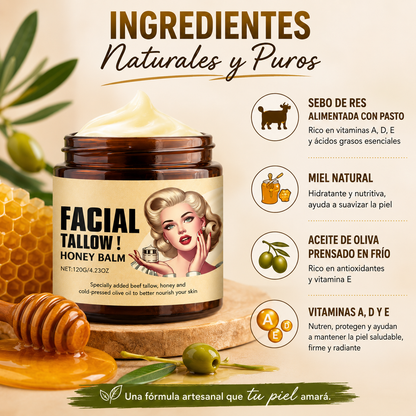 TALLOW HONEY GLOW™ | Bálsamo Nutritivo Facial & Corporal