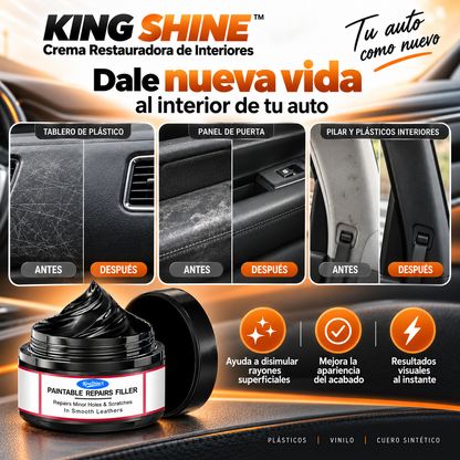 KING SHINE™ | Crema Restauradora de Interiores