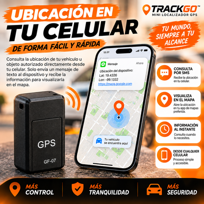 TRACKGO™ │ Mini Localizador GPS Magnético