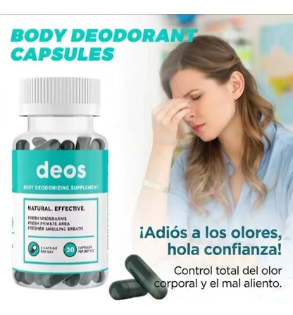 Suplemento DEOS│Elimina Mal Olor (30 caps)