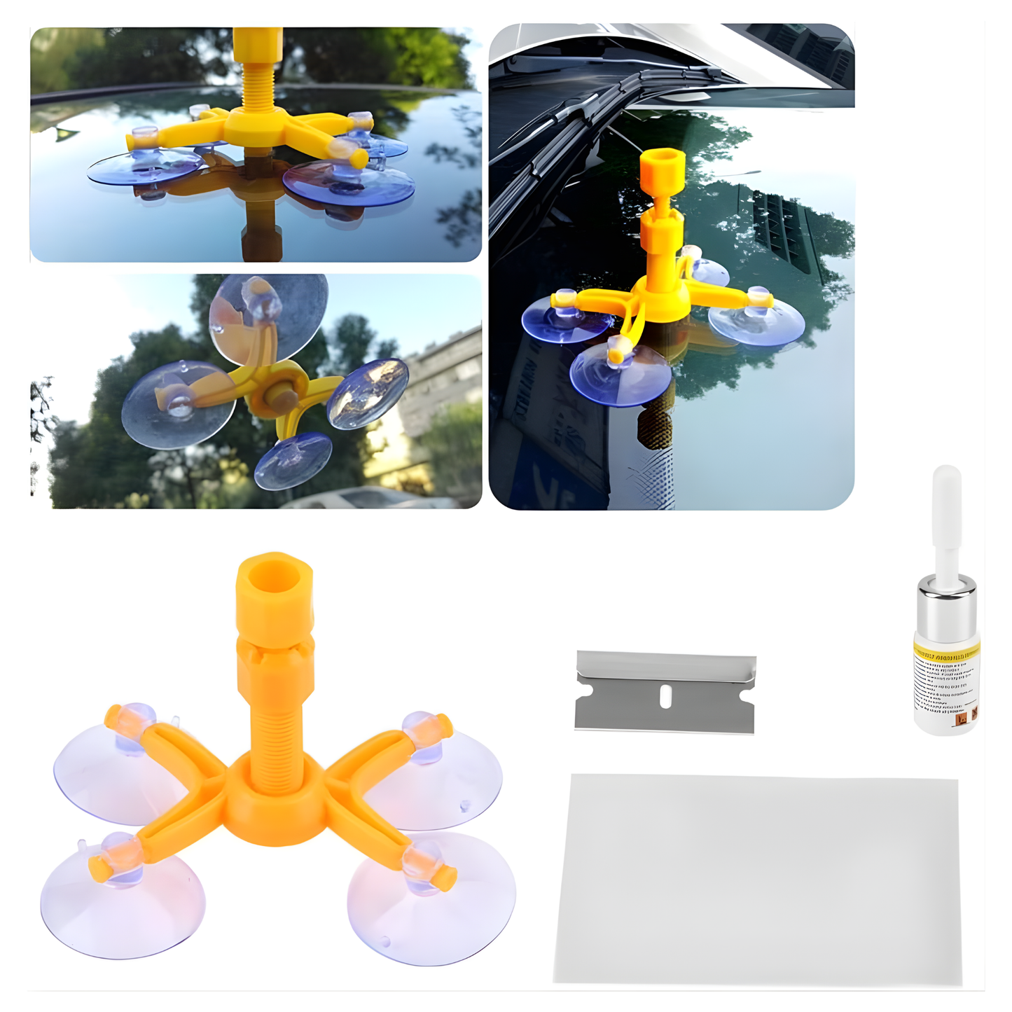 CRISTALFIX PRO™│Kit Reparador Inteligente De Parabrisas