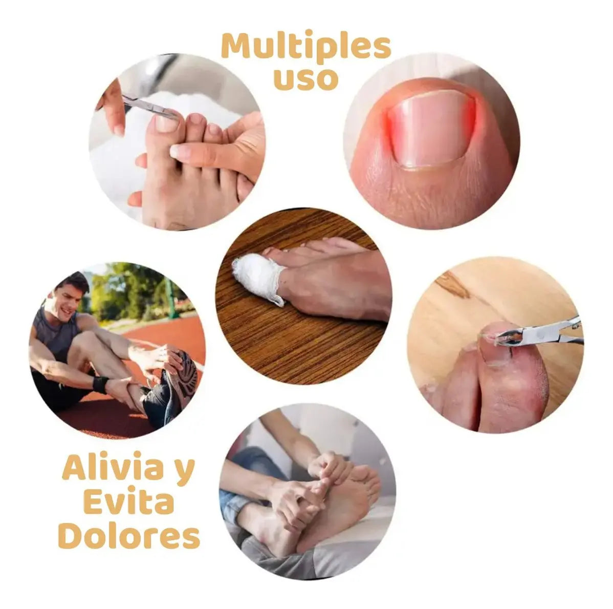 Parches Para Uñas Enterradas Y Hongos│20pz