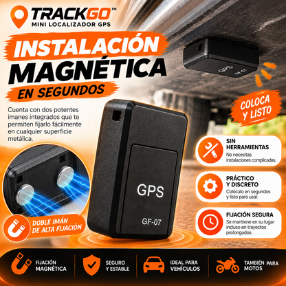 TRACKGO™ │ Mini Localizador GPS Magnético