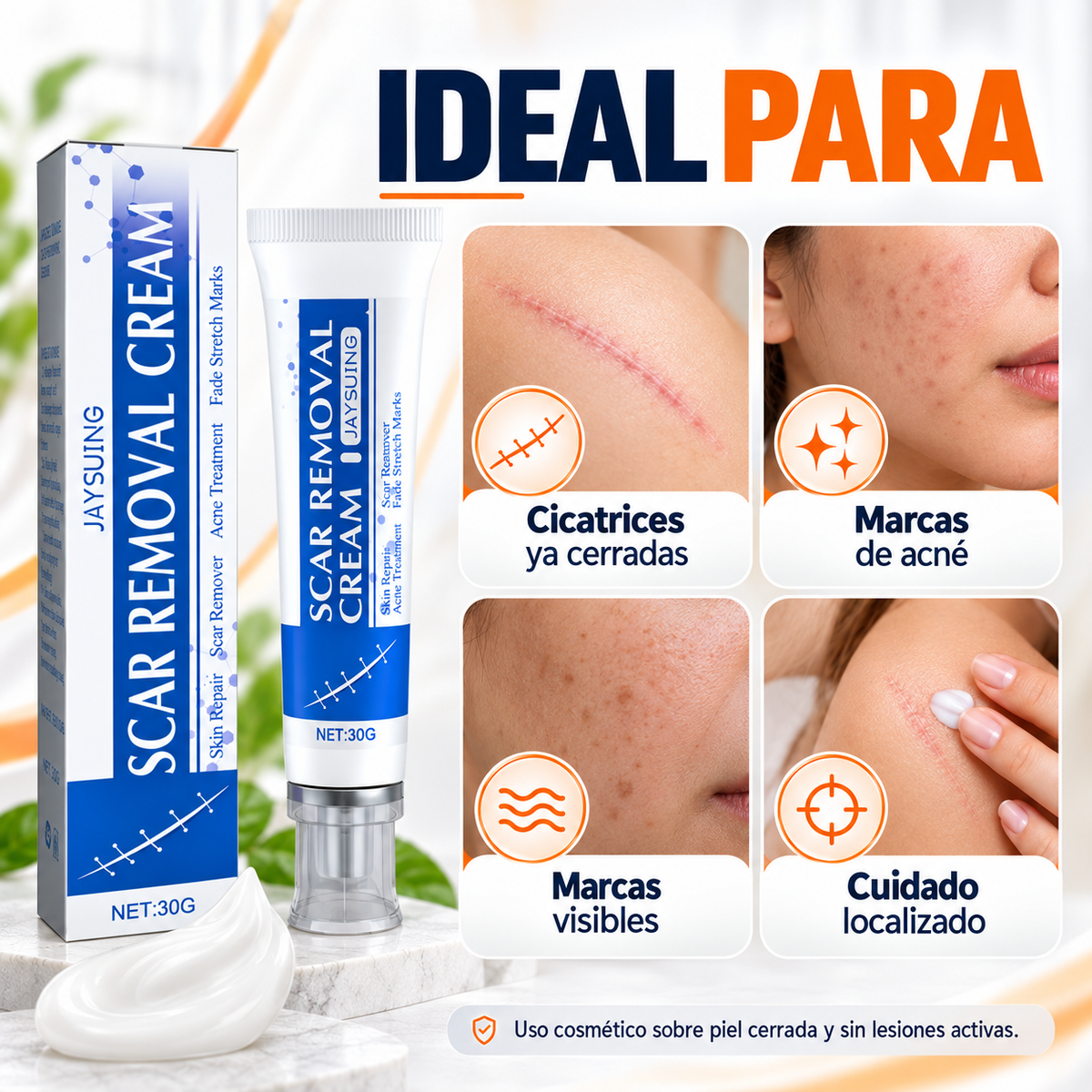 DERMARESET™ | Crema Para Cicatrices Y Marcas En La Piel