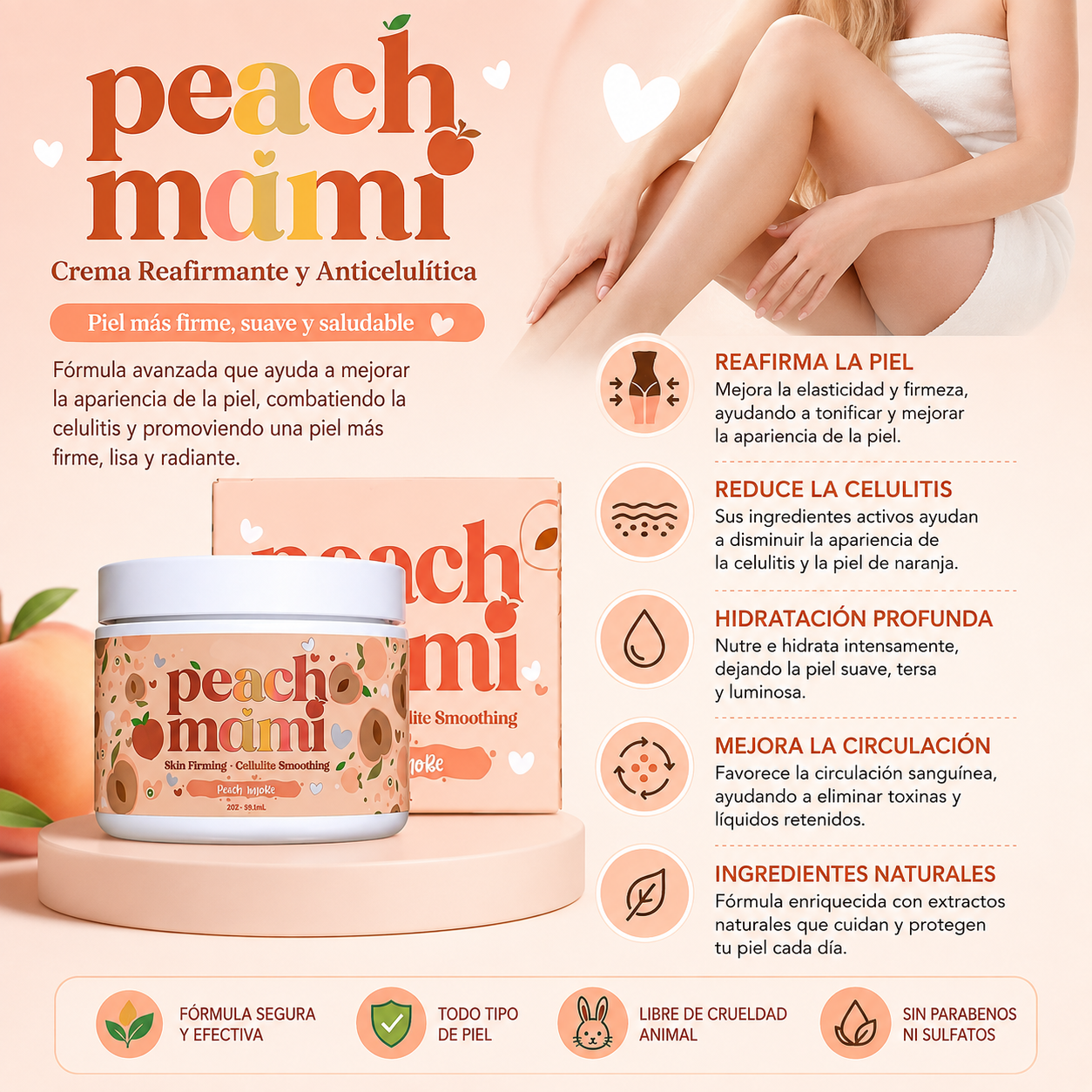 PEACHY MAMI™ | Crema Corporal Reafirmante