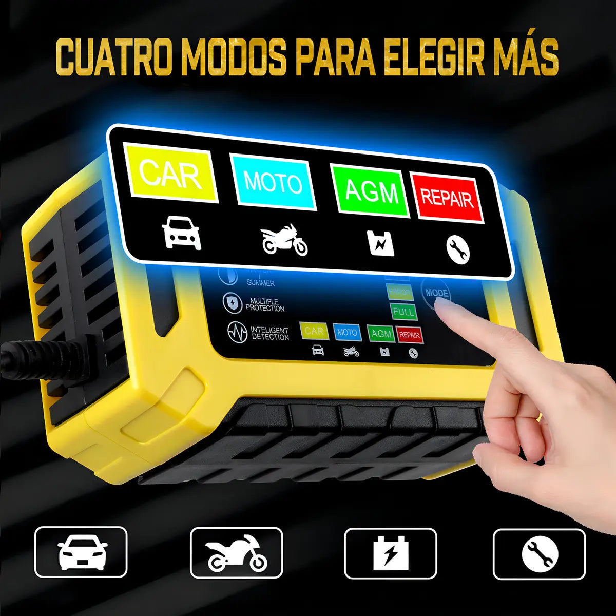 PULSECELL 12V│Cargador de Batería