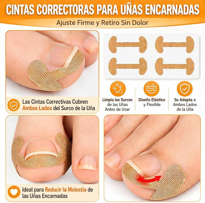 Parches Para Uñas Enterradas Y Hongos│20pz