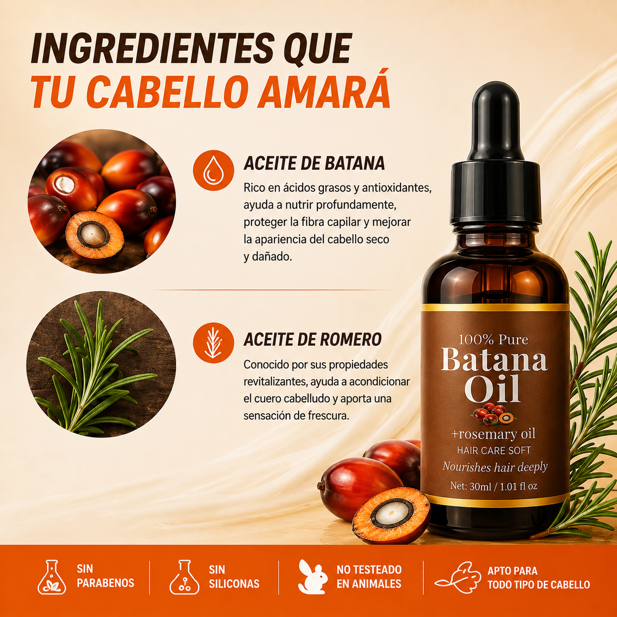 BATANA GLOW™ | Aceite Capilar Orgánico