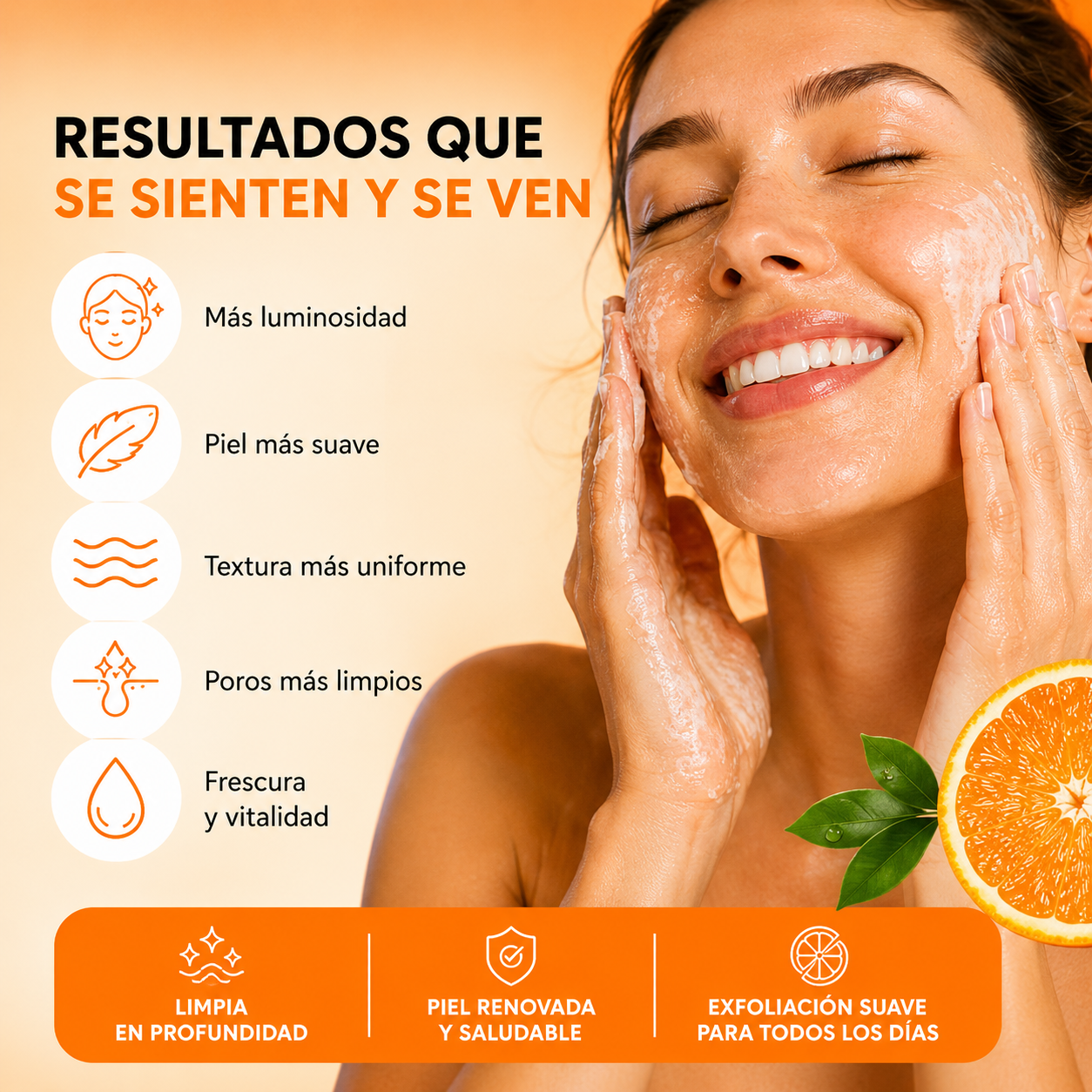 ORANGE ENZYMES™ | Gel Exfoliante Facial