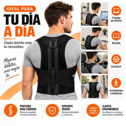 POSTURE FLEX™ | Corrector de Postura con Soporte Lumbar