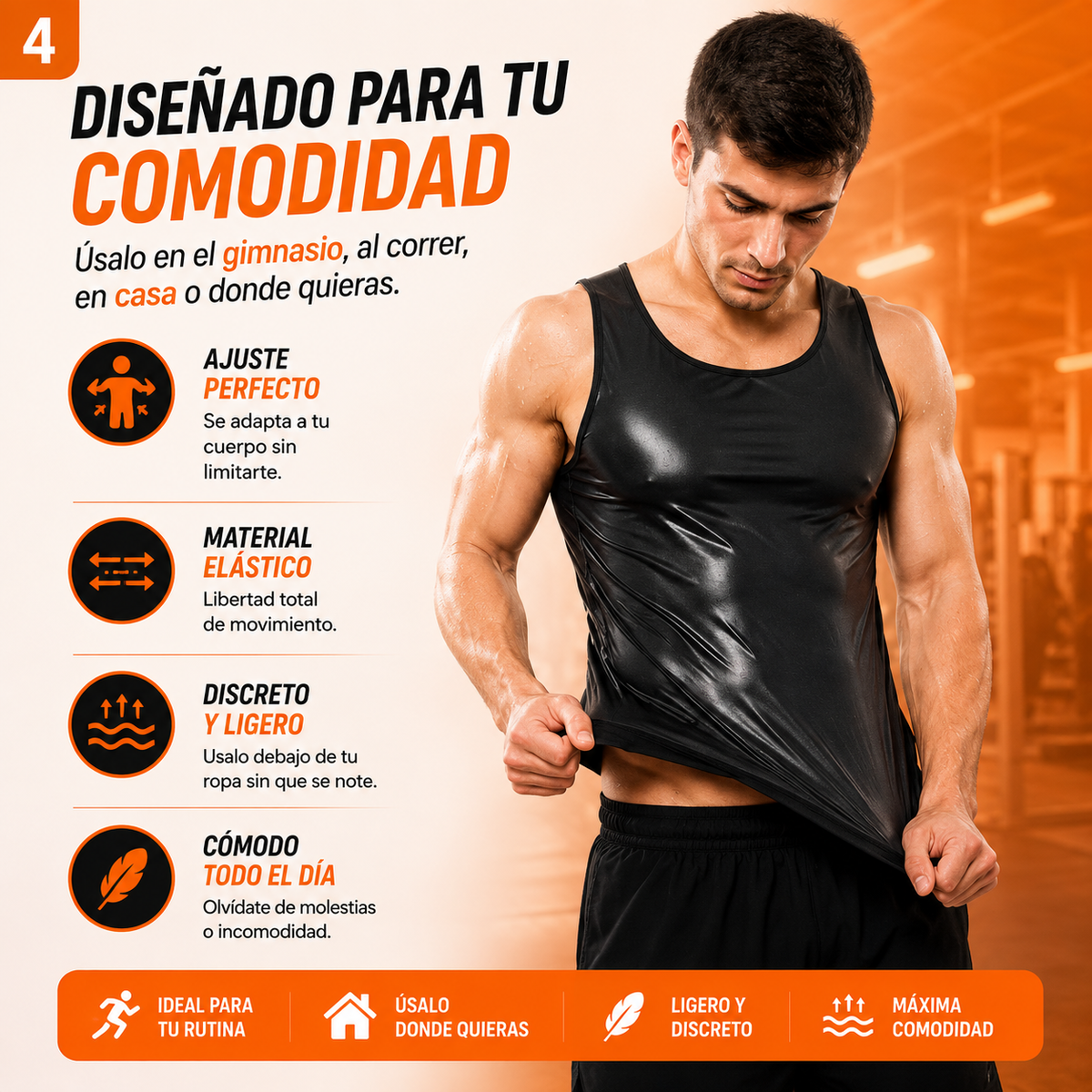THERMOFIT MEN│Playera Sauna