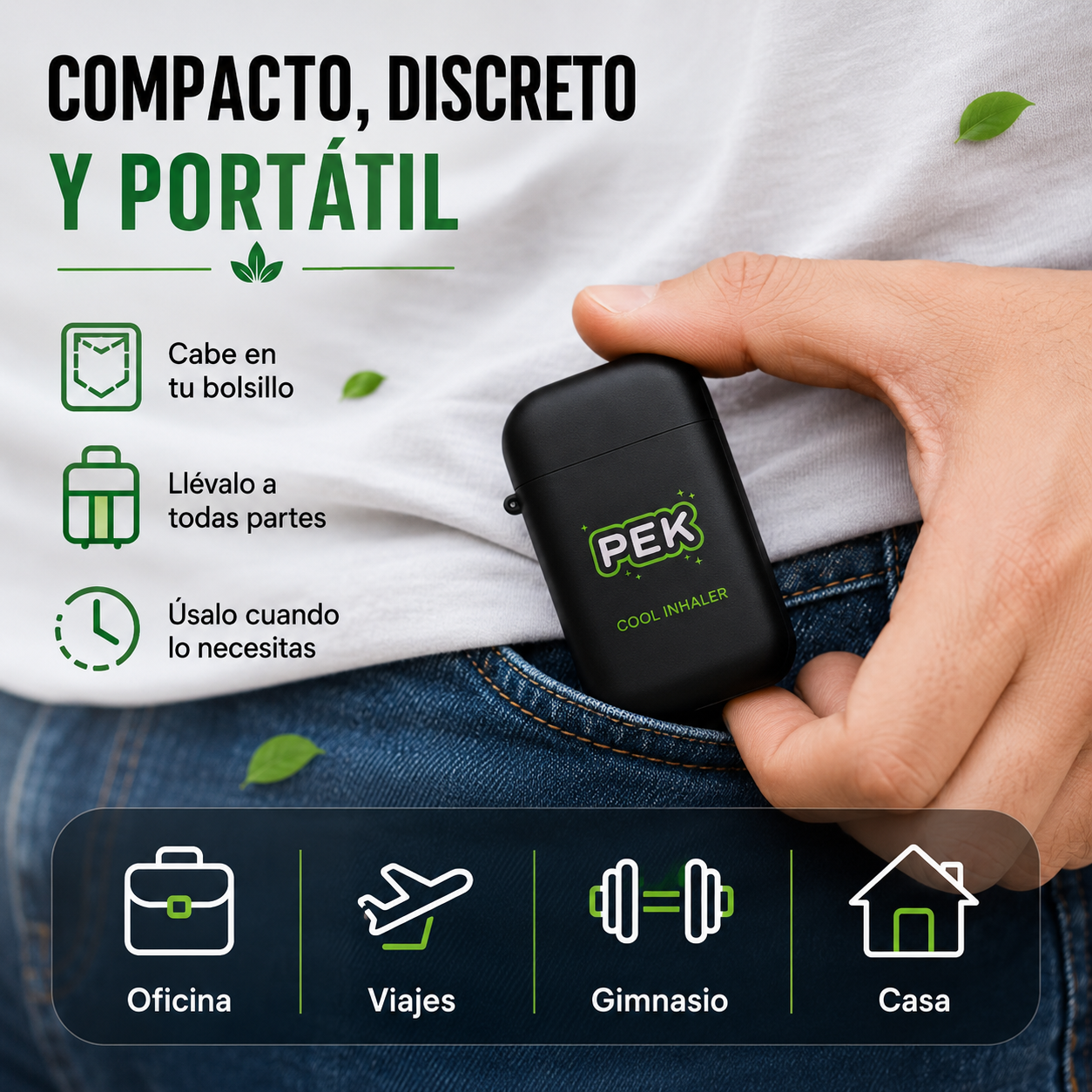 PEK AIR™ | Inhalador Refrescante Portátil