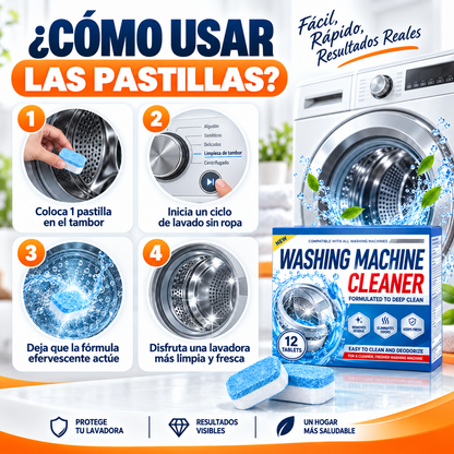 WASHING MACHINE CLEANER│Limpieza Lavadora 12 pcs