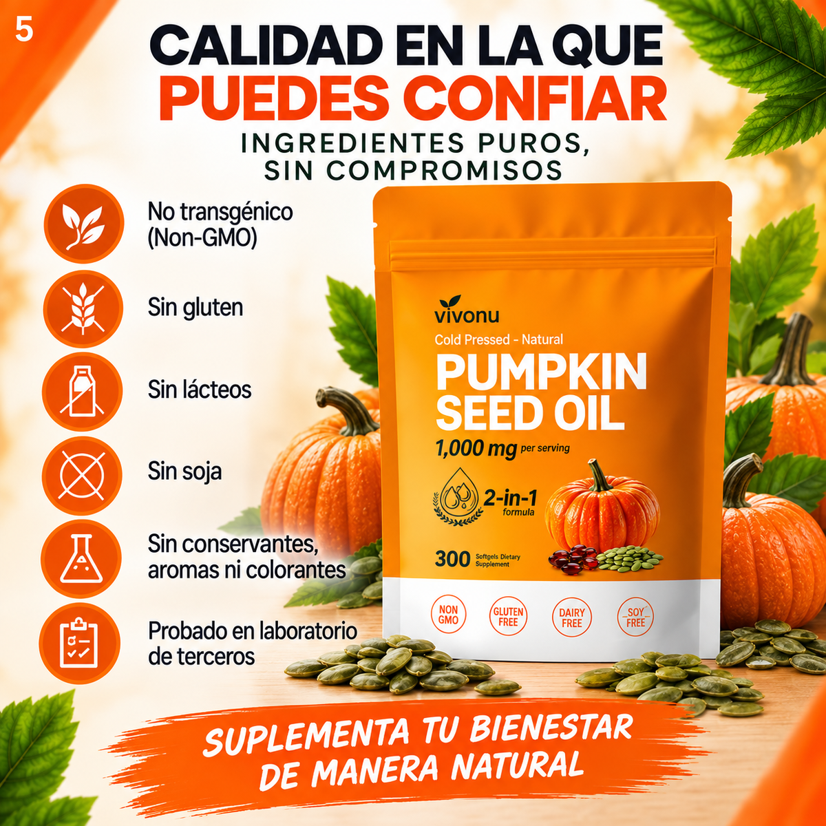 PROSTA PUMPKIN+™│Suplemento Vivonu 300