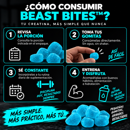 BEAST BITES™ │ Gomitas de Creatina