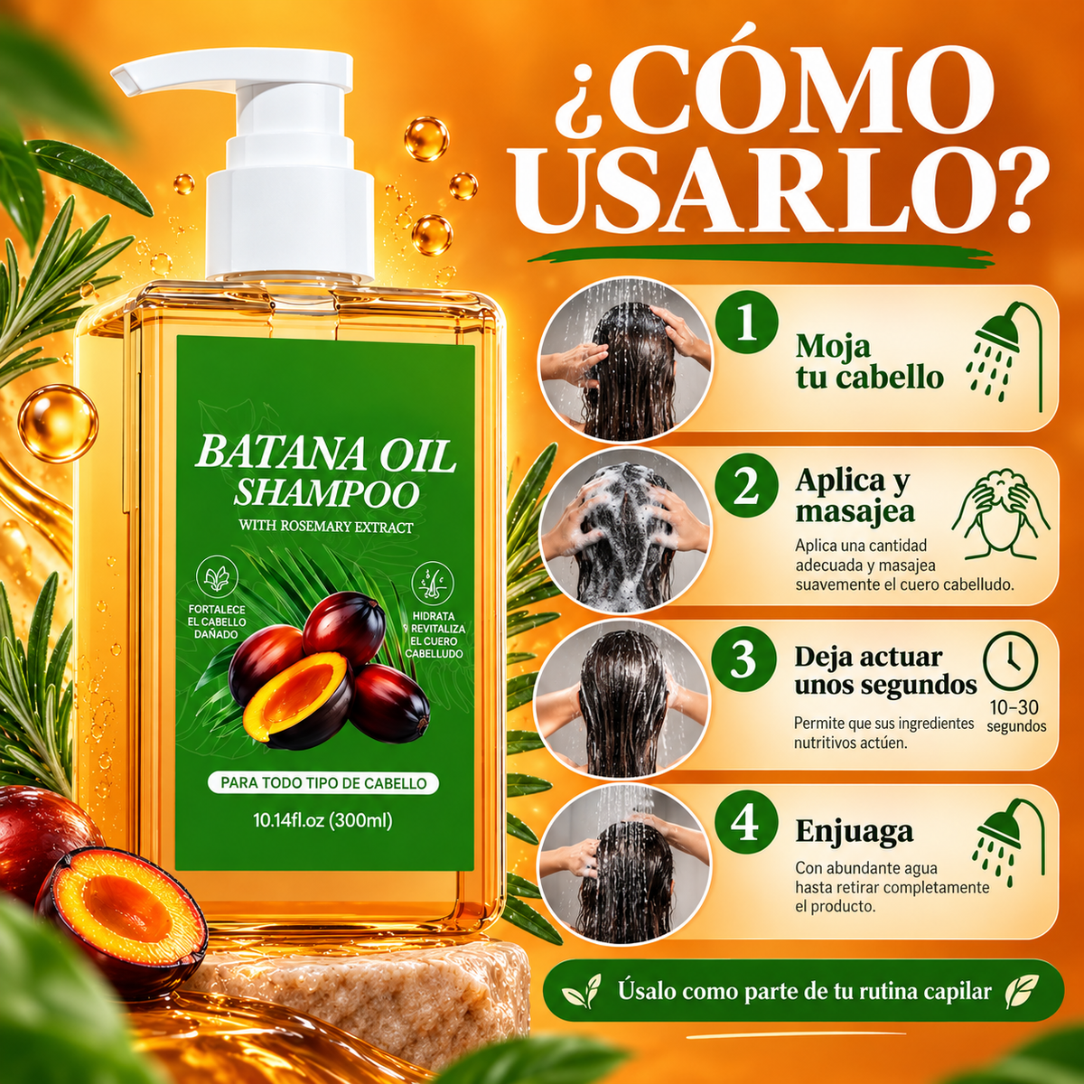 BATANA REVIVE™ | Shampoo de Batana + Romero