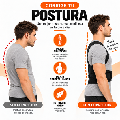 POSTURE FLEX™ | Corrector de Postura con Soporte Lumbar