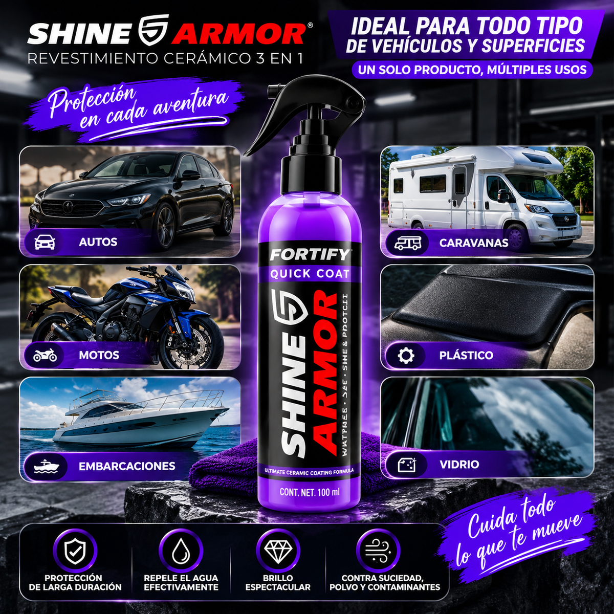 SHINE ARMOR│Revestimiento Ceramico 3 en 1