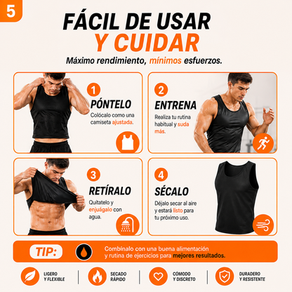 THERMOFIT MEN│Playera Sauna