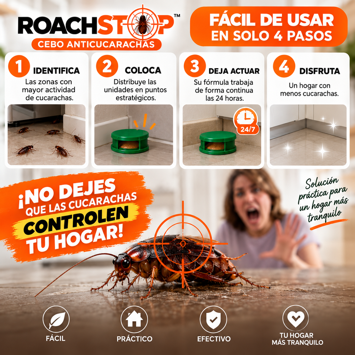 ROACHSTOP™ │ Cebo Anticucarachas