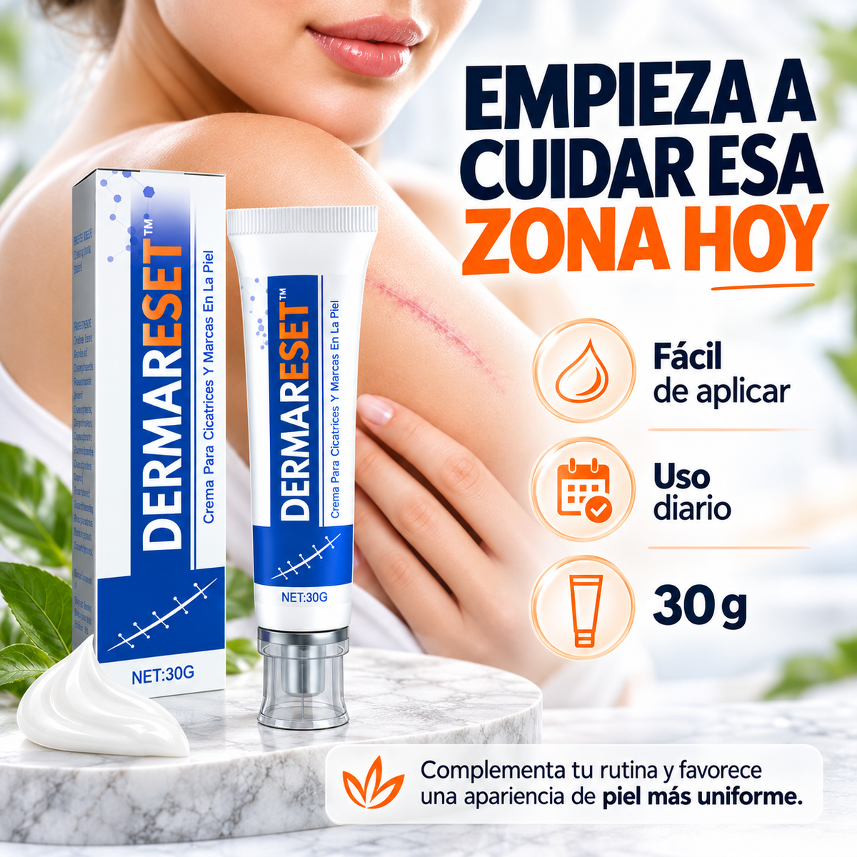 DERMARESET™ | Crema Para Cicatrices Y Marcas En La Piel